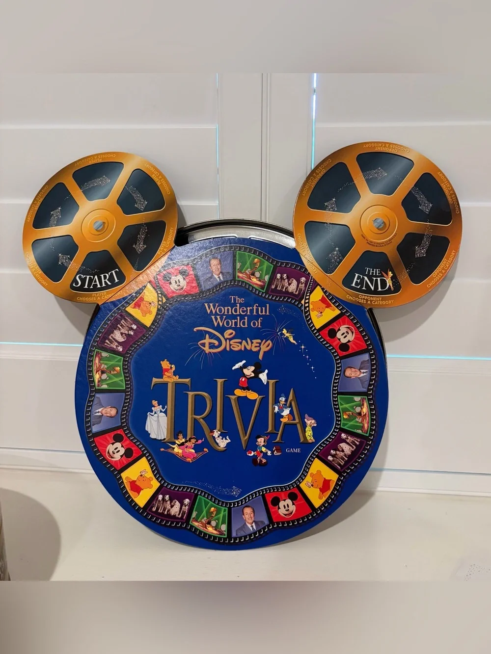 Vintage 1997 The Wonderful World of Disney Trivia Game Tin by Mattel - Complete
